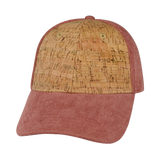 6 Panel - Shallow Fit - Cork - Corduroy - Peach - Fabrick Back (Unisex) (Case Of 5 Hats) $11-$8ea