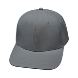 6 Panel - Gray - Laser Mesh (Unisex) (Case Of 5 Hats) $11-$8ea