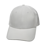 6 Panel - Shallow Fit - Pony Tail - White - Laser Mesh (Unisex) (Case Of 5 Hats) $11-$8ea