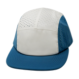 5 Panel - Sporty - Unstructured - Pony Tail - Light Blue / White - Laser Mesh (Unisex) (Case Of 5 Hats) $11-$8ea
