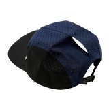 5 Panel - Sporty - Unstructured - Pony Tail - Black / White / Navy - Laser Mesh (Unisex) (Case Of 5 Hats) $11-$8ea