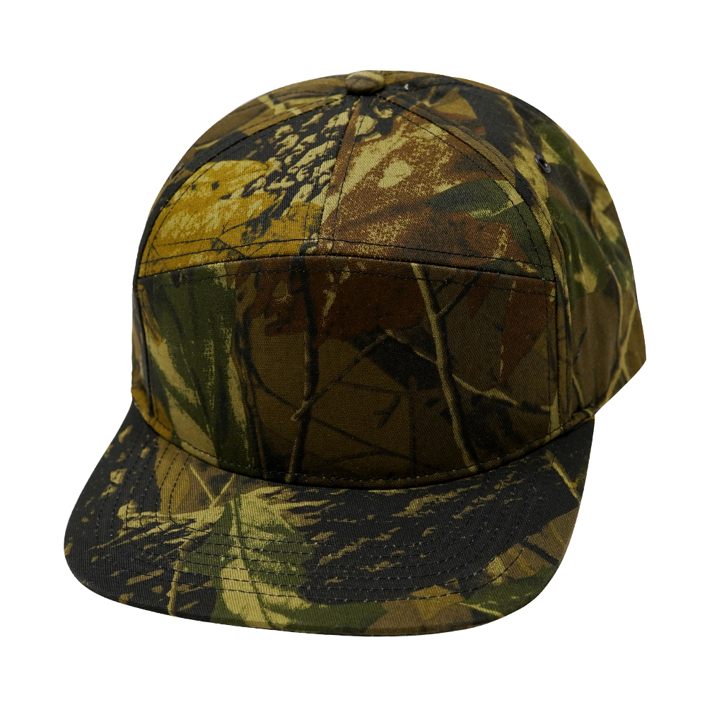 7 Panel - Rust Tree Camo - Fabrick Back (Unisex) (Case Of 5 Hats) $11-$8ea