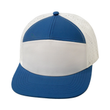 7 Panel - Light Blue / White - Laser Mesh (Unisex) (Case Of 5 Hats) $11-$8ea
