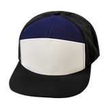 7 Panel - Black / White / Navy - Laser Mesh (Unisex) (Case Of 5 Hats) $11-$8ea
