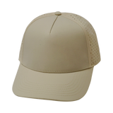 5 Panel - Structured - Cream - Laser Mesh (Unisex) (Case Of 5 Hats) $11-$8ea
