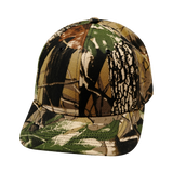 6 Panel - Tan Tree Camo - Fabrick Back (Unisex) (Case Of 5 Hats) $11-$8ea