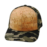 6 Panel - Cork - Tan Tree Camo - Fabrick Back (Unisex) (Case Of 5 Hats) $11-$8ea