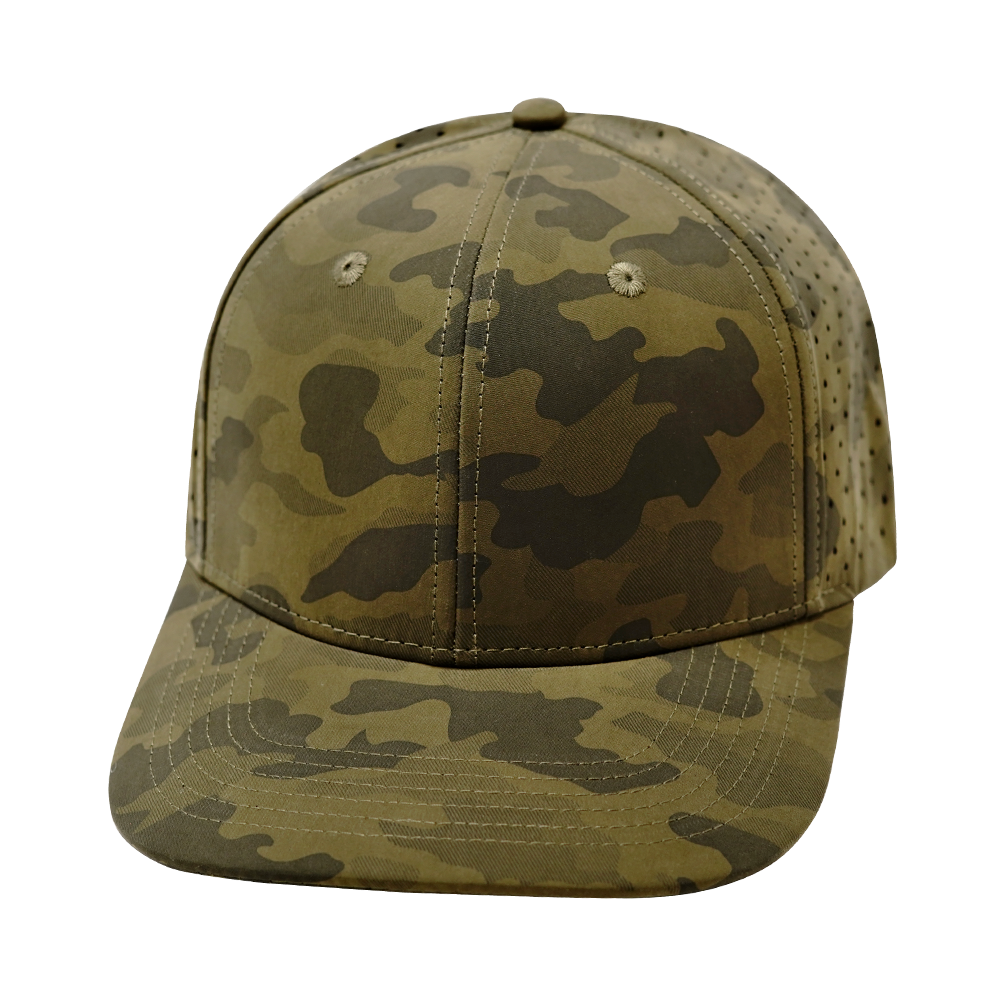 6 Panel - Earth Camo - Laser Mesh (Unisex) (Case Of 5 Hats) $11-$8ea