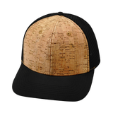 6 Panel  - Cork - Textured Black - Trucker Mesh (Unisex) (Case Of 5 Hats) $11-$8ea