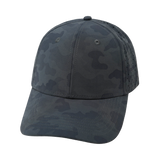 6 Panel - Shallow Fit - Dark Camo - Laser Mesh (Unisex) (Case Of 5 Hats) $11-$8ea
