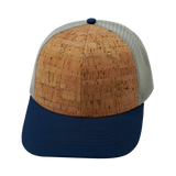 6 Panel  - Cork - Navy / Gray - Trucker Mesh (Unisex) (Case Of 5 Hats) $11-$8ea