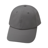 6 Panel - Unstructured - Relaxed Fit - Pony Tail - Gray - Laser Mesh (Unisex) (Case Of 5 Hats) $11-$8ea