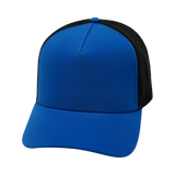 5 Panel - Structured - Royal Blue / Black (- Laser Mesh Unisex) (Case Of 5 Hats) $11-$8ea