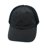 6 Panel - Unstructured - Charcoal Black / Black - Laser Mesh (Unisex) (Case Of 5 Hats) $11-$8ea