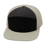 7 Panel - Cream / Black / Charcoal - Laser Mesh (Unisex) (Case Of 5 Hats) $11-$8ea