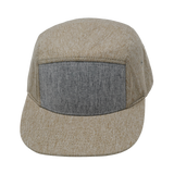 5 Panel - Unstructured - Cream Hemp / Gray Hemp - Fabrik Back (Unisex) (Case Of 5 Hats) $11-$8ea