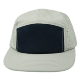 5 Panel - Sporty - Unstructured - Gray / Navy - Laser Mesh (Unisex) (Case Of 5 Hats) $11-$8ea