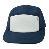 5 Panel - Sporty - Unstructured - Navy / White - Laser Mesh (Unisex) (Case Of 5 Hats) $11-$8ea
