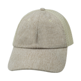 6 Panel - Unstructured - Relaxed Fit - Sand Hemp / Sand - Fabrick Back (Unisex) (Case Of 5 Hats) $11-$8ea