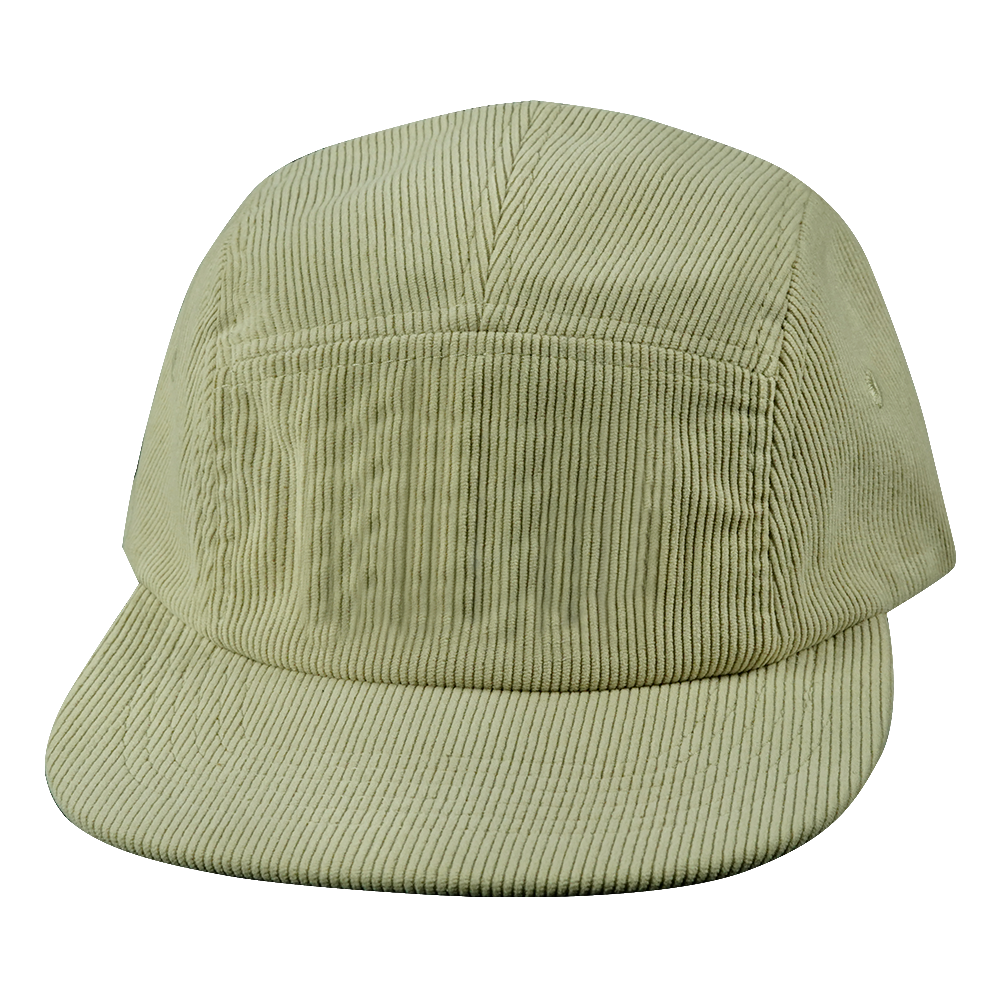 5 Panel - Unstructured - Corduroy - Sand - Fabrick Back (Unisex) (Case Of 5 Hats) $11-$8ea