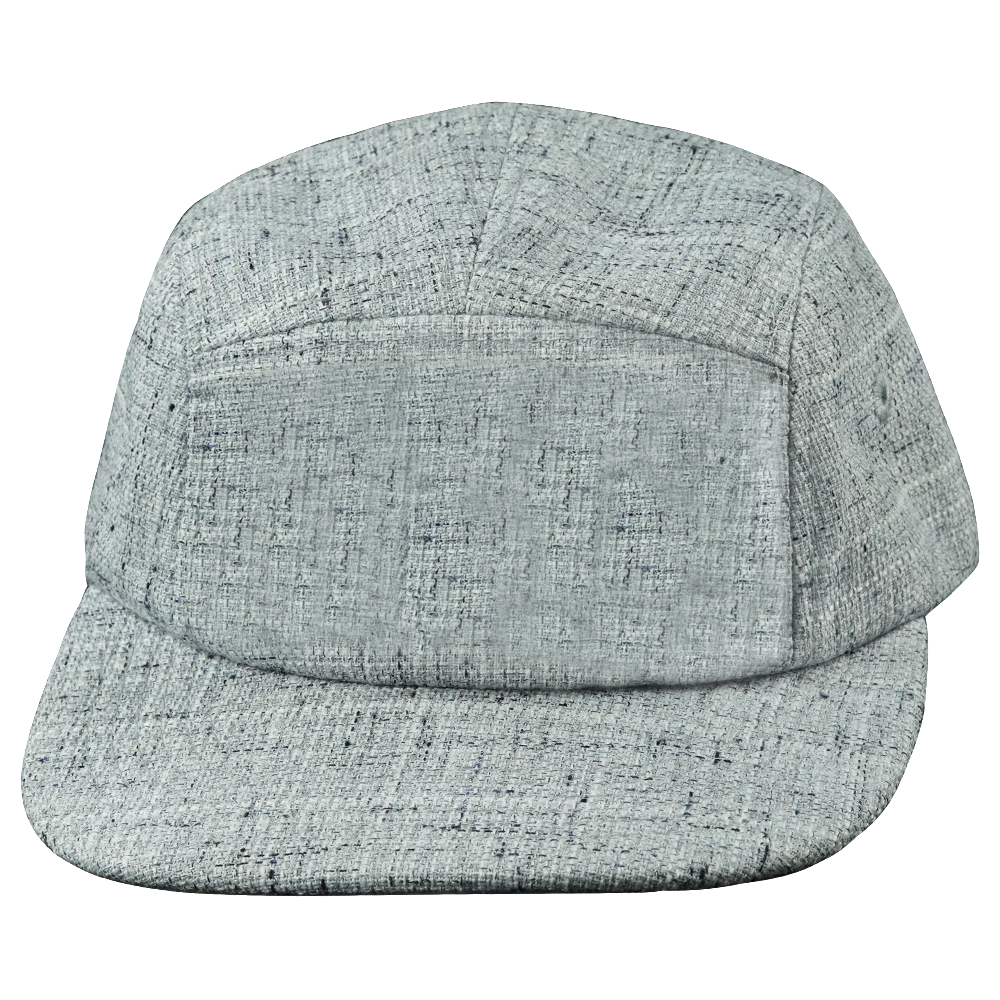 5 Panel - Unstructured - Light Gray Hemp - Fabrick Back (Unisex) (Case Of 5 Hats) $11-$8ea