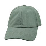 6 Panel - Unstructured - Corduroy - Charcoal - Fabrick Back (Unisex) (Case Of 5 Hats) $11-$8ea