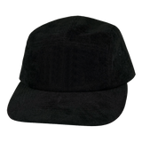 5 Panel - Unstructured - Corduroy - Black - Fabrick Back (Unisex) (Case Of 5 Hats) $11-$8ea