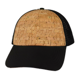 6 Panel - Unstructured - Cork - Black - Soft Trucker Mesh (Unisex) (Case Of 5 Hats) $11-$8ea