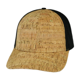 6 Panel - Cork - Sheer Black - Laser Mesh (Unisex) (Case Of 5 Hats) $11-$8ea