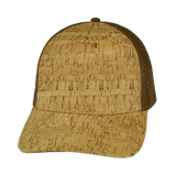 5 Panel - Structured - Cork - Brown - Laser Mesh (Unisex) (Case Of 5 Hats) $11-$8ea