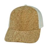 6 Panel - Cork - Cream - Laser Mesh (Unisex) (Case Of 5 Hats) $11-$8ea