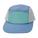 5 Panel - Sporty - Unstructured - Baby Blue / Mint / White - Laser Mesh (Unisex) (Case Of 5 Hats) $11-$8ea