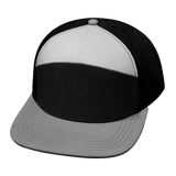 7 Panel - Gray / Charcoal / White / Black - Laser Mesh (Unisex) (Case Of 5 Hats) $11-$8ea